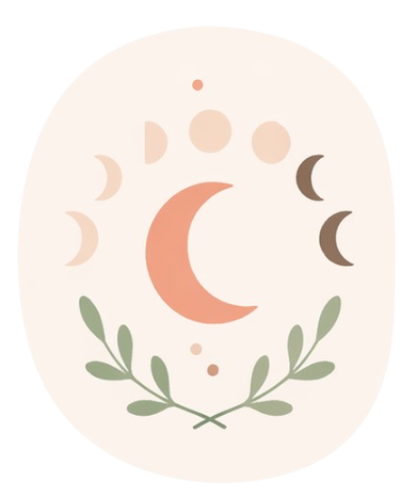 Icône cycle lunaire féminin