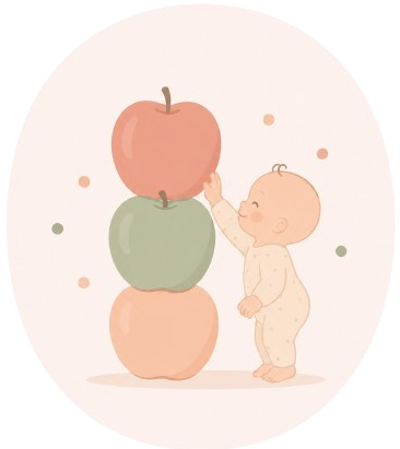 Icone O comme 3 pommes